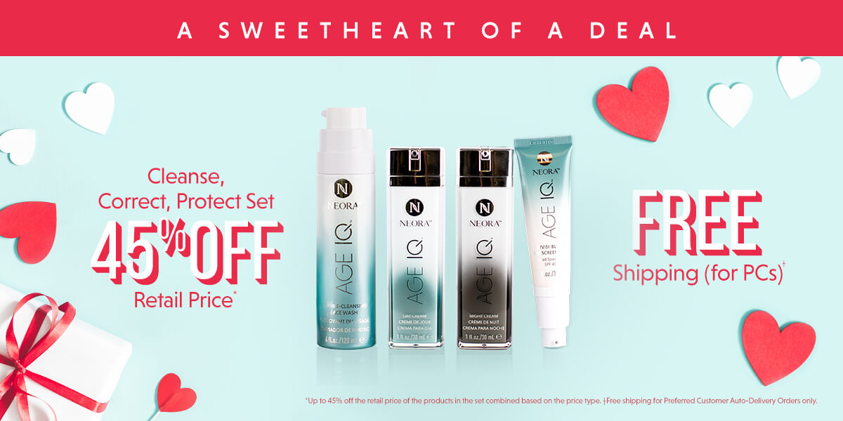 Love Your Skin Again with Neora’s Cleanse, Correct, Protect Set