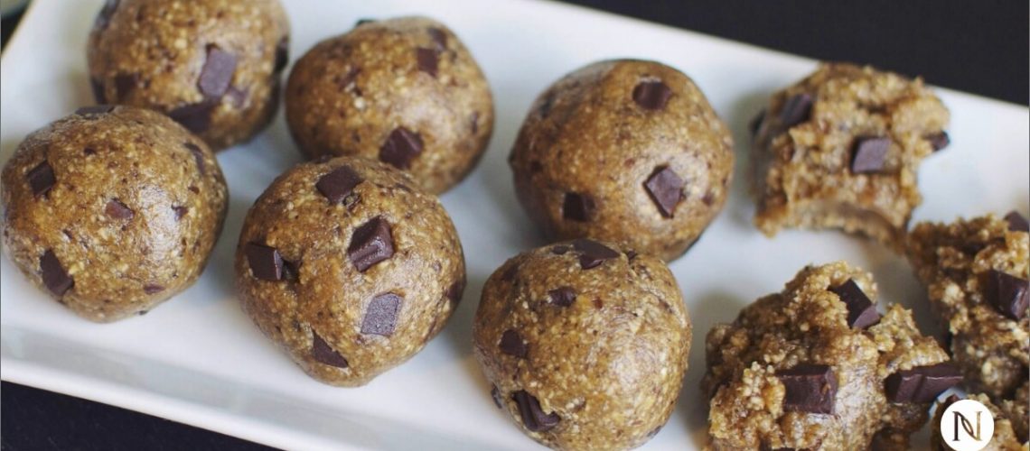 Chocolate Cookie Dough Protein Balls