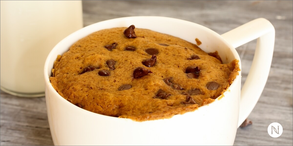 Vegan Vanilla Mug Cake (gluten free) - Go Healthy With Bea