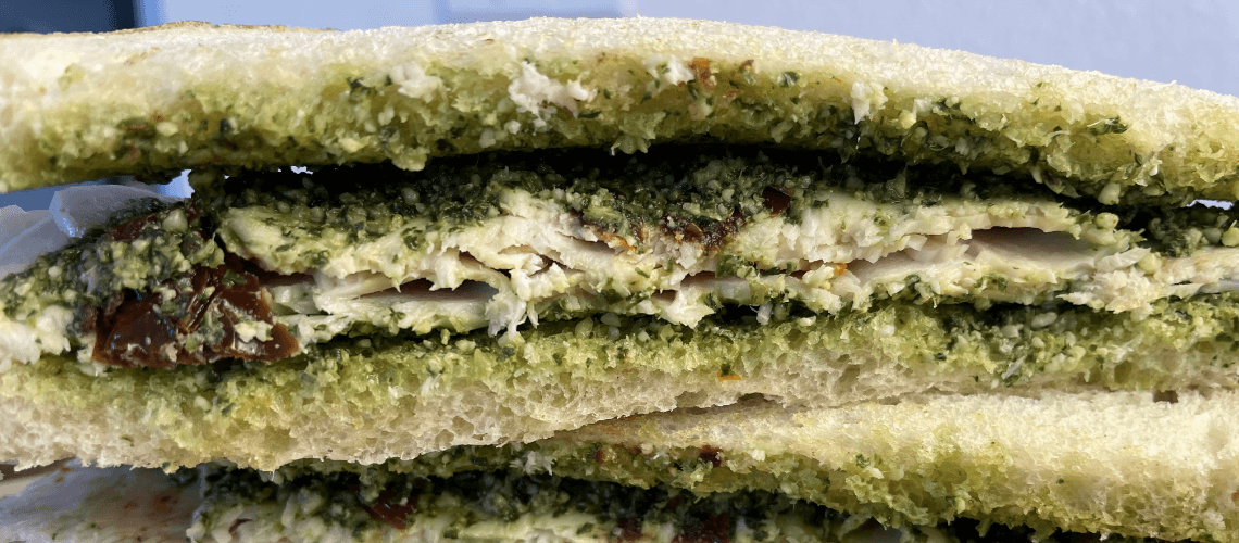 Pesto Turkey Sandwich
