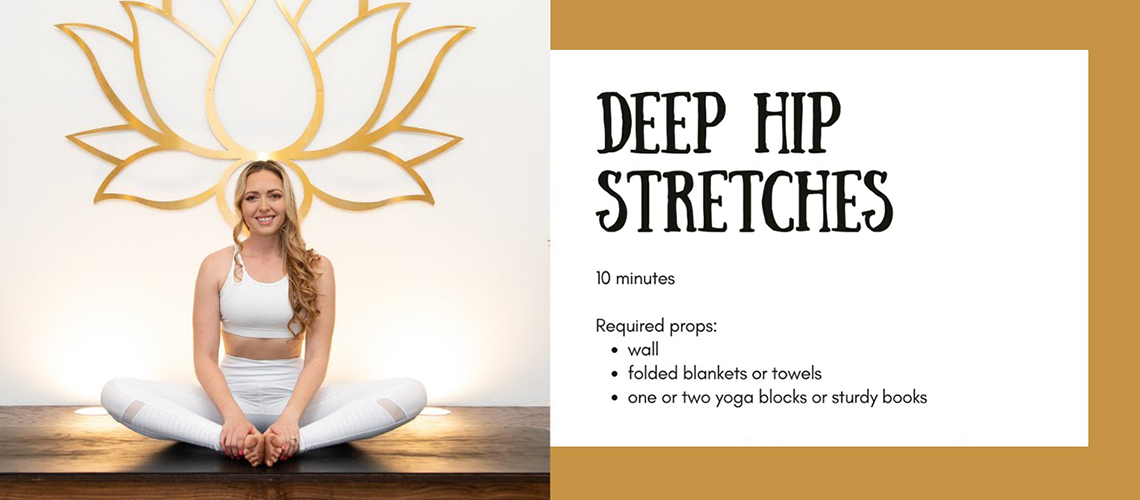Deep Hip Stretches Workout featuring Adriana Lee