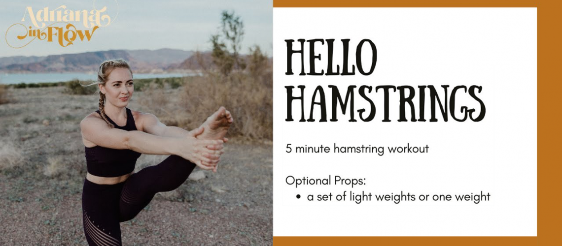 Hello Hamstrings Workout featuring Adriana Lee