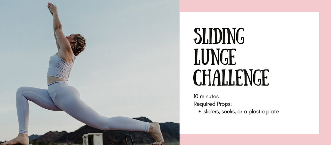 Sliding Lunge Challenge Workout featuring Adriana Lee
