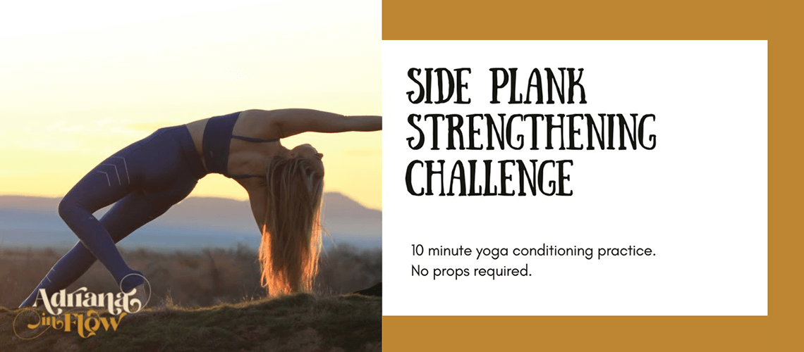 Side Plank Strengthening Challenge with Adriana Lee