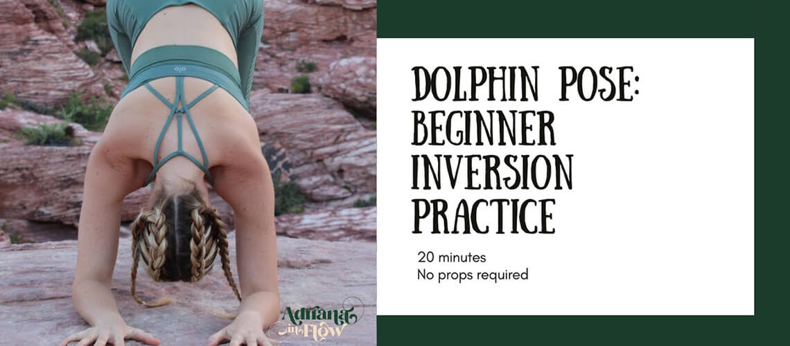 Beginner Inversions Dolphin Pose Practice with Adriana Lee
